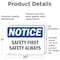 Signmission Safety Culture Sign, 10 in Width, Vinyl Decal, Rectangle OS-2PACK-NS-D-710-L-18144 - alternate 4